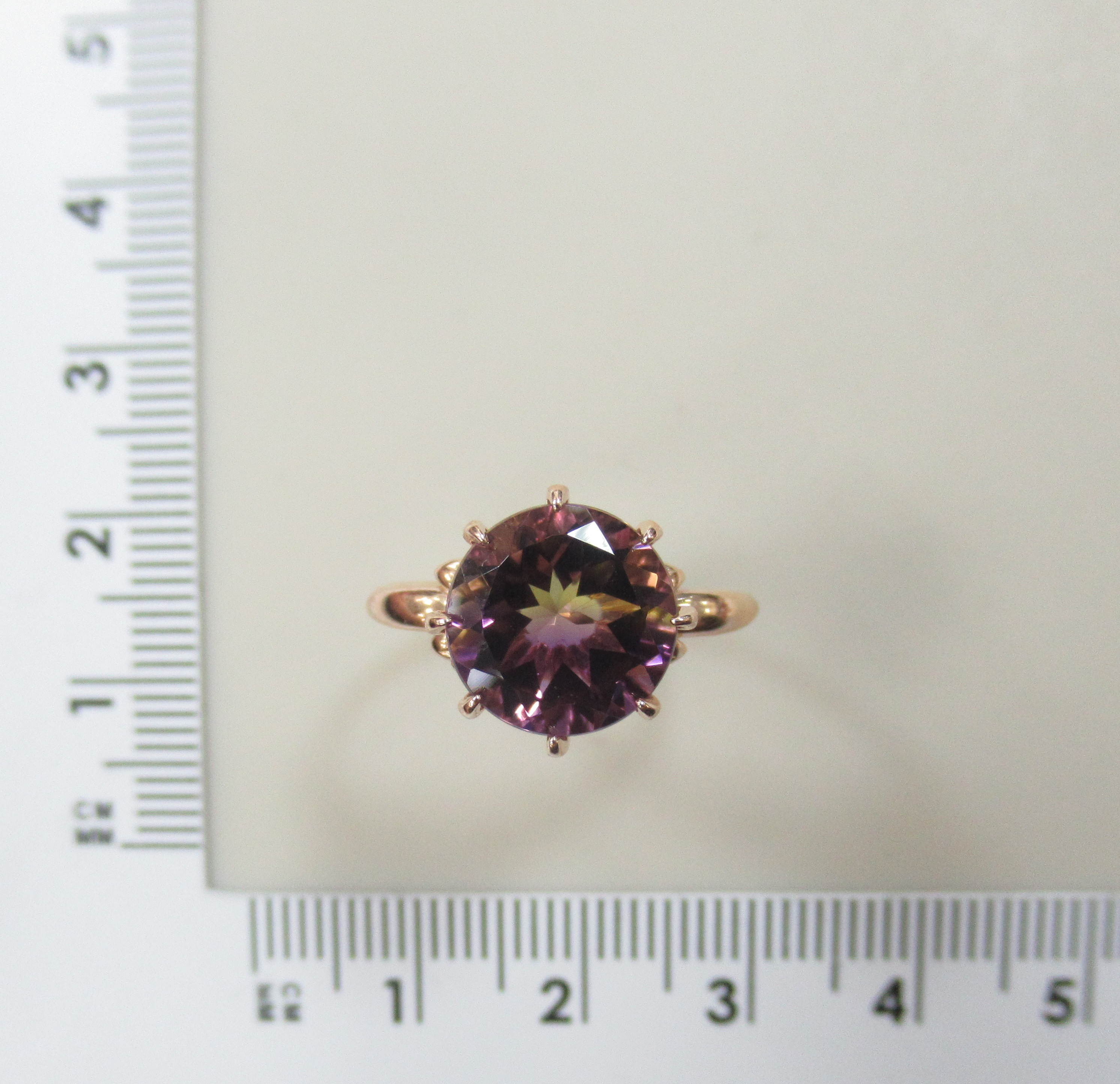 Серебряное кольцо с аметрином